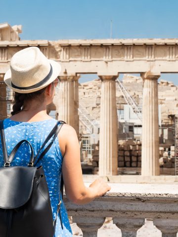 Woman at the Acropolis - What to Wear to the Acropolis dress code