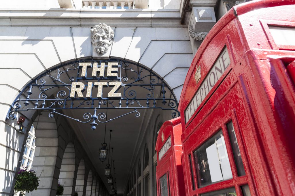 Ritz Hotel Sign - What to wear to Afternoon Tea in London