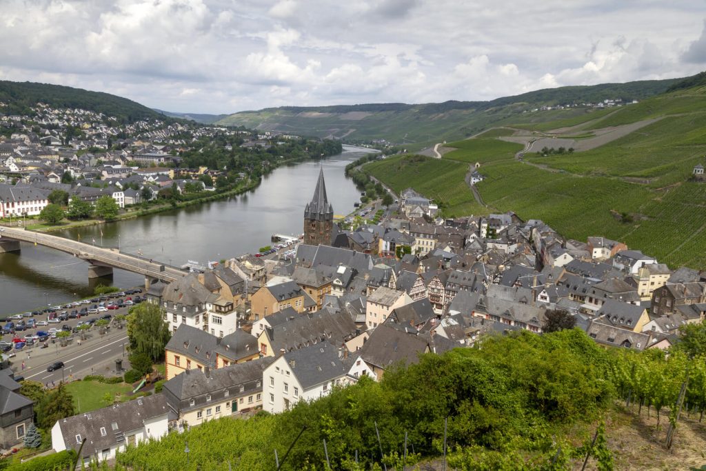 View of the Mosel Valley in Summer