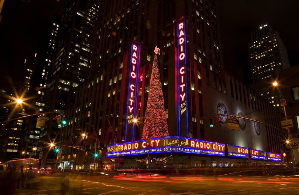 Radio City New York in Winter