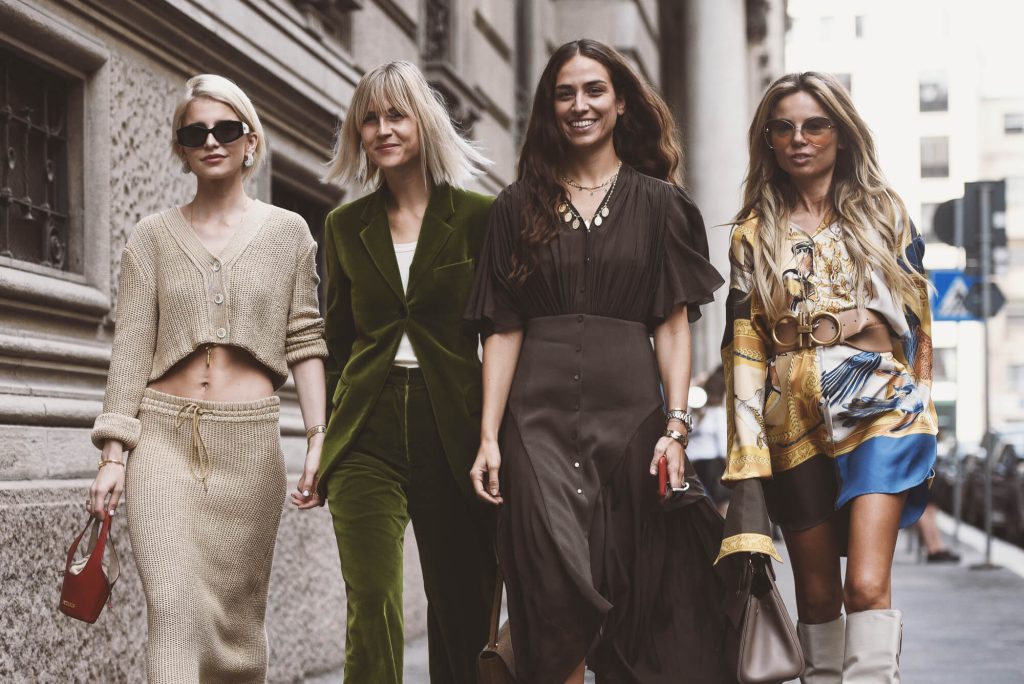 Models at Milan Fashion Week in September