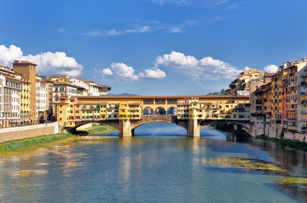 Bridge in Florence in April