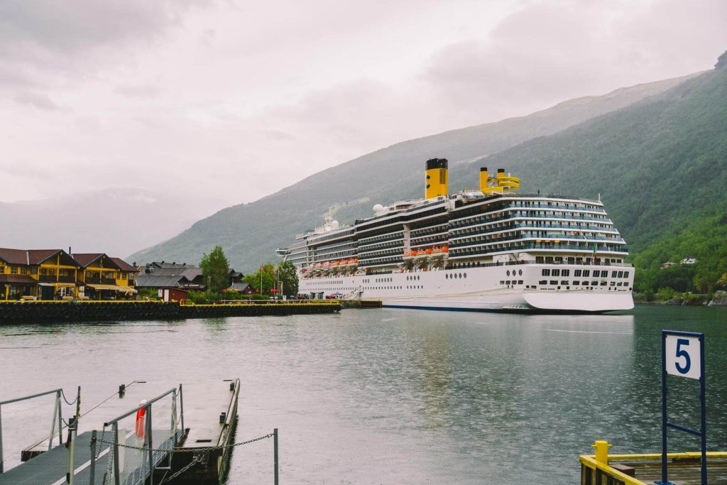 Cruise Ship at aurlandsfjord-norway