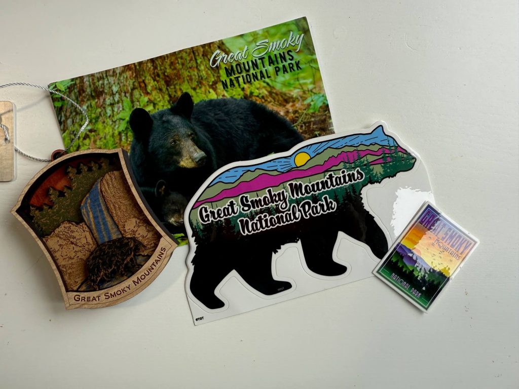 Travel souvenirs from Great Smoky Mountains National Park